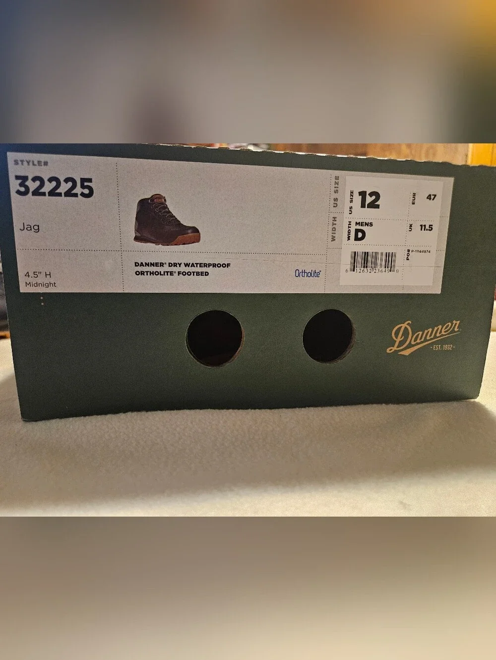 Danner Black and Brown Lace-Up Hiking Boots